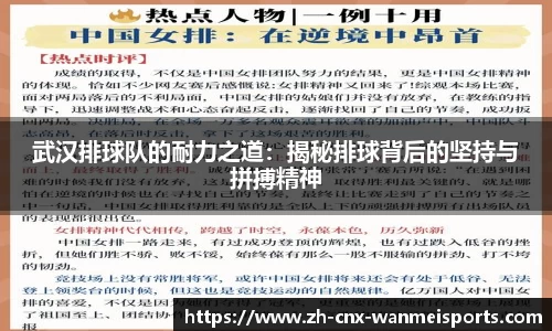 武汉排球队的耐力之道：揭秘排球背后的坚持与拼搏精神